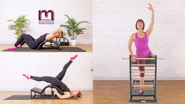 Students on Lolita's Legacy Comprehensive Pilates Teacher Training Course  learning to teach on the Ladder Barrel. All our Pilates Apparatus are made  by Balanced Body - Picture of Balans Pilates Studio 